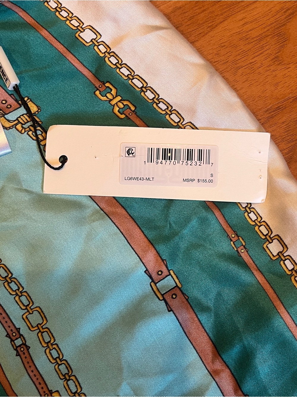 L'AGENCE Marceline Belt-Print Pareo - size S - NWT - Picture 7 of 10